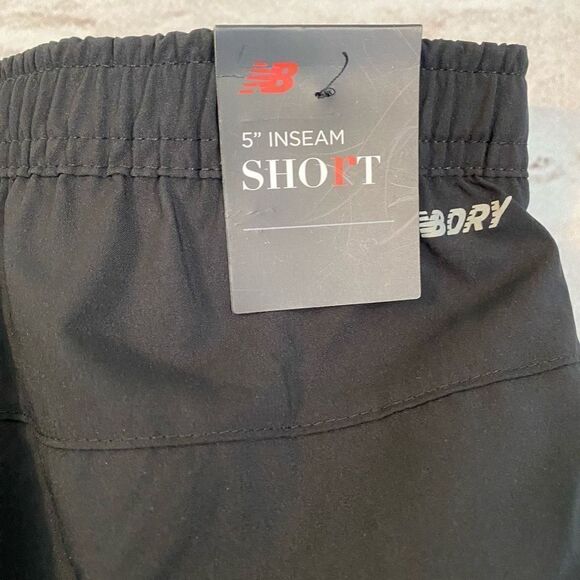 New Balance Men’s Accel Athletic Workout Short 5” Inseam Lined Black Size 5XL - Picture 6 of 9